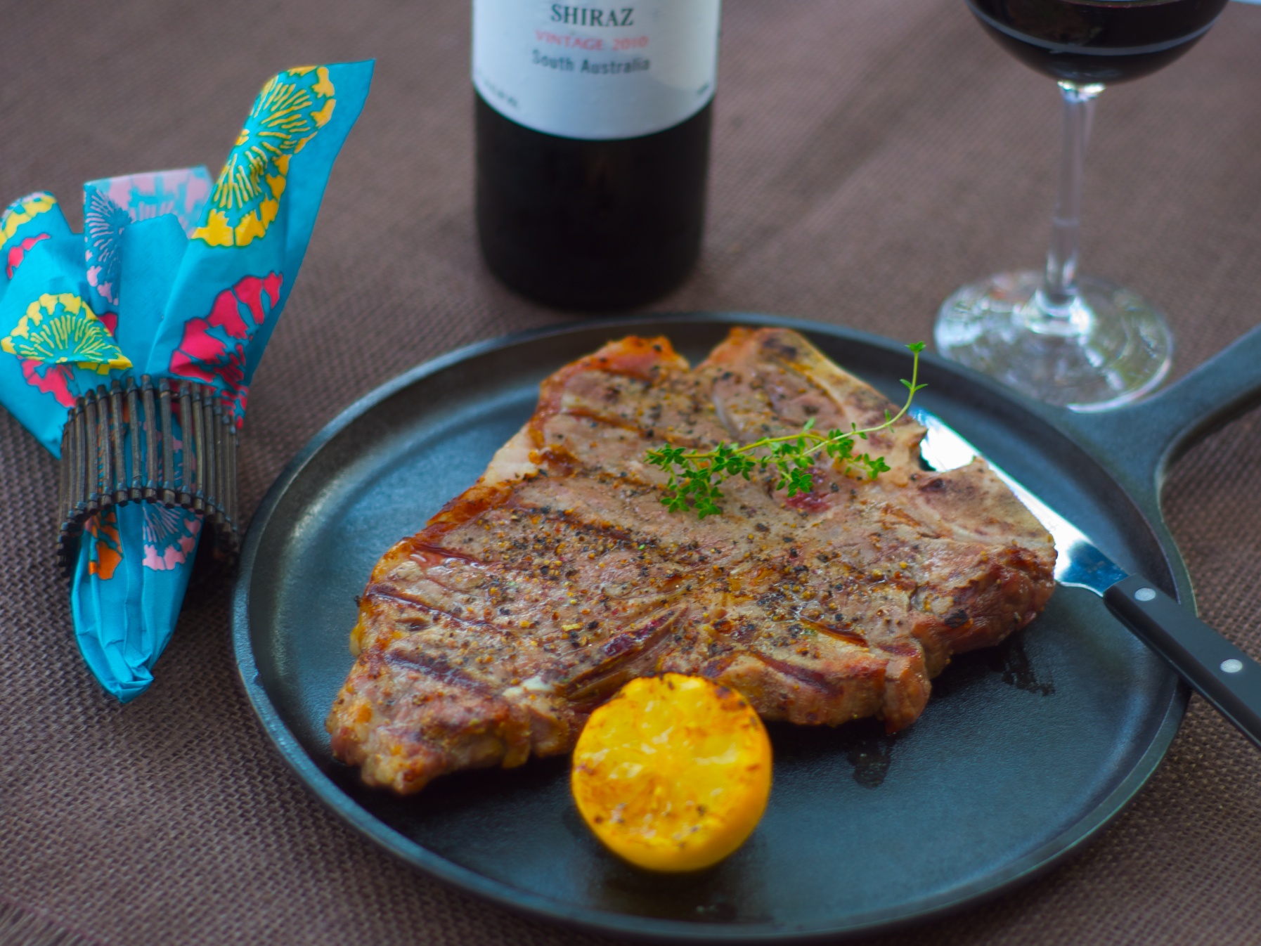 Porterhouse Steak with Lemon and Thyme | Chew and Chatter